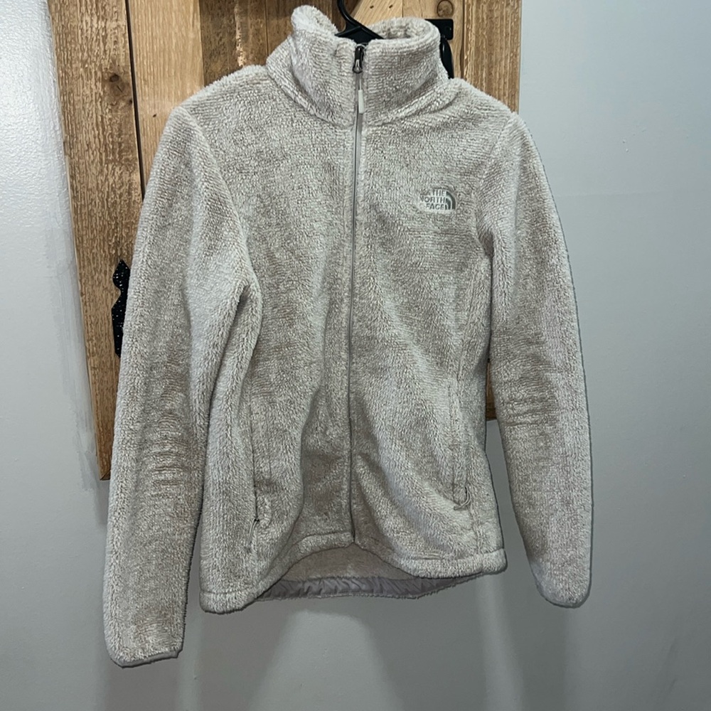 The North Face TNF Osito Fuzzy Tan Women’s Full‎ Zip Fleece Coat Jacket
